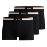 Paquete De Tres Calzoncillos Boss Para Hombre Con Logo