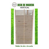 Rejas De Madera Trillage Horizontal Tipo Deck De Pino