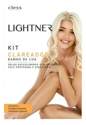 Kit Clareador De Pelos Descolorante Lightner Banho De Lua