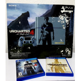 Consola Playstation 4 Edición Uncharted 4 + 4 Juegos 