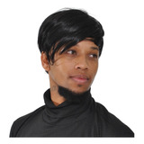 Peruca Wig Masculina Curta Importada Dos Eua - Preto Natural