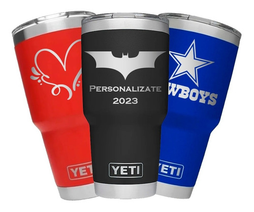 Yeti 30 Oz Personalizado Láser Varios Colores 