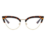 Lentes Retro Vintage Mujer Ojo Gato Filtro Luz Azul Graduar