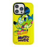 Carcasa Para iPhone 13 14 Diseño Disney Colores