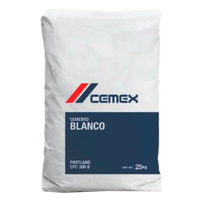 Cemento Blanco Cemex 25 Kg para Uso Estructural y Obras Ornamentales | Envío gratis