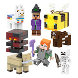 Set Minecraft Figuras Armables Juguetes Accesorios Bloques A