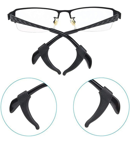 Soporte Gafas Monturas Antideslizante Para Orejas X 2 Pares