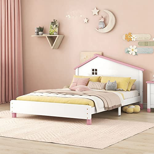 Cama Infantil   Casita, Plataforma De Madera, Fácil E