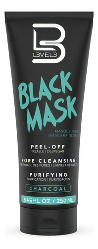 Mascarilla Facial Para Piel Todo Tipo Piel Level 3 Facial Black Mask Carbon 250g Y 250ml