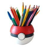 Lapicero Pokebola Pokemon Porta Lapices Organizador 3d