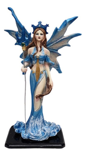 Figura Hada Elemental Del Agua 28 Cm Alto 