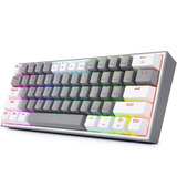 Teclado Gamer Redragon Fizz Pro K616 Rgb 60% Gris Blanco *