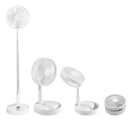 Ventilador Dobrável Portátil Silencioso Recarregavel P Mesa