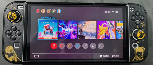 Nintendo Switch Oled + Cartão De 128 Gb, Jogos, Case Etc...