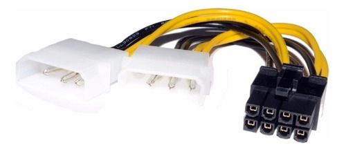 Cable Adaptador 2 Molex A Pci E 8 Pines Placas De Video