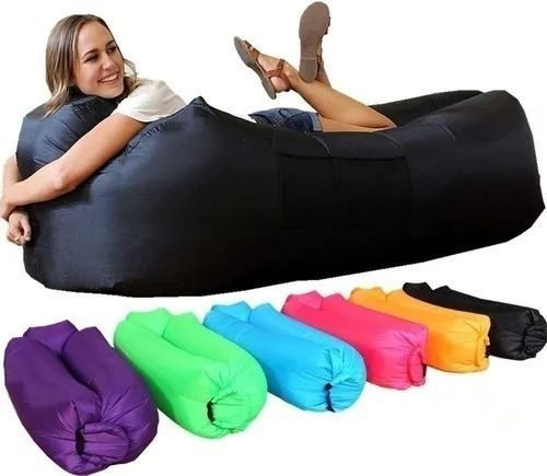 Sofa Sillon Inflable Tumbona Colchon Cama Banano Camping