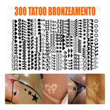 300 Adesivos Tatuagem Solar Bronzeamento Natural