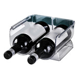 Organizador De Vino, Apilable, Plástico Transparente, Agua