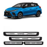 Kit De Soleira Protetor Yaris 2019 2020 Hatch Sedan - Prata