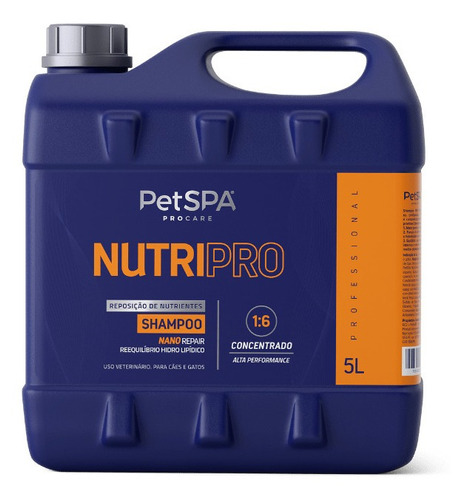 Shampoo Pet Petspa Nutri Pro 5l 1:6 - Squeeze