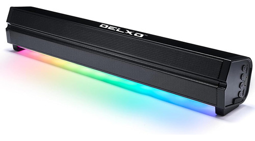 Delxo Barra De Sonido Altavoz Bluetooth Inalámbrico Con Luce