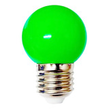 Lámpara Gota Led Verde 2w E27 Guirnalda Deco Color Pack X 10