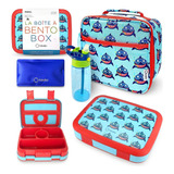 Kit Lonchera Bento Maletín Termo Infantil Niños 