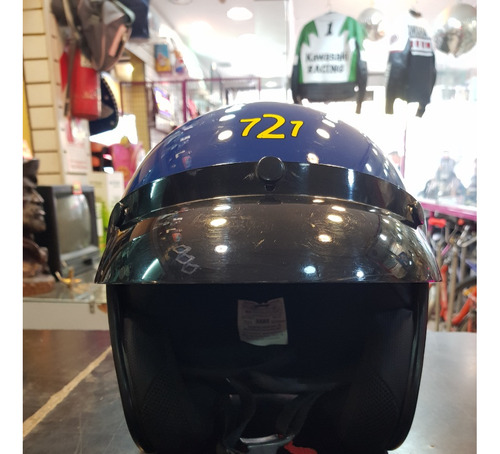 Casco Moto Abierto Hawk 721 Brillante Speed Madness Talle M 