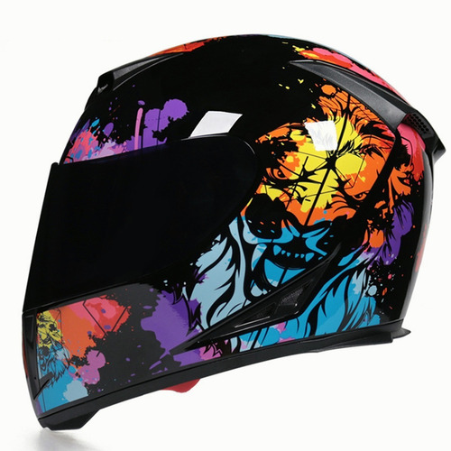 Casco Para Motociclista Abatible Deportivo Antiniebla