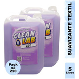 Suavizante Textil Z20 Violeta Pack X 2 Un. Clean Lab