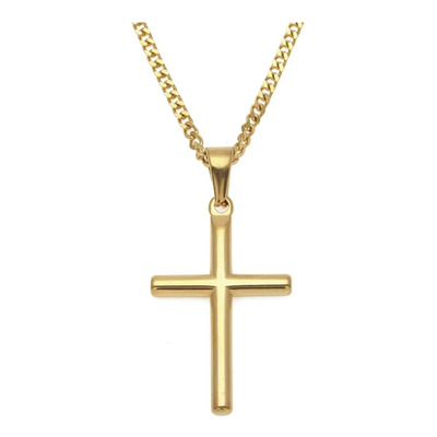 Collar De Cadena Cubana Fztn Jewelry, De Oro C/colgante