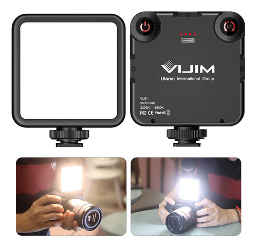 Vl-81 Luz De Video Led Con Caja De Luz, Luz Portátil Para .