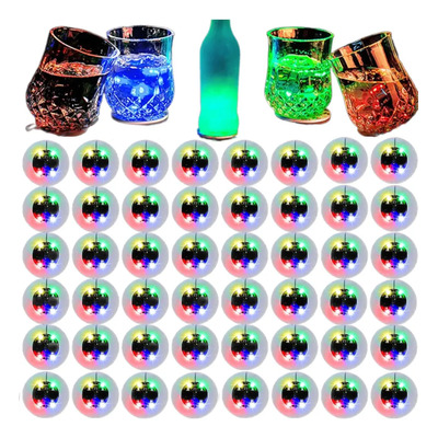 100 Pegatinas Para Botellas Posavaso Luces Taza Tapete Led