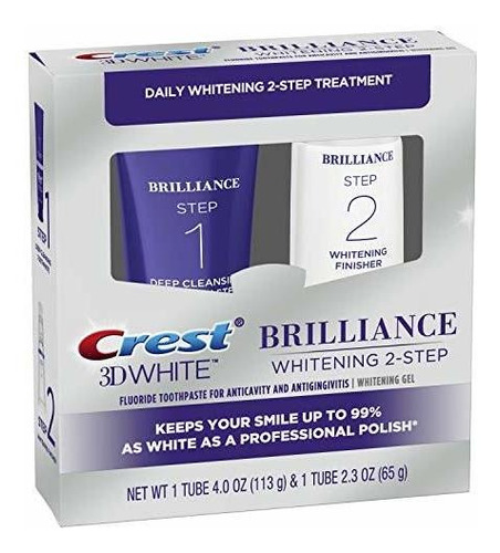 Crest 3d White Brilliance Kit De 2 Pasos, Pasta De Dientes D