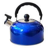 Chaleira Em Aço Inox 2l Azul - 123util