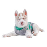 Abrigo Para Mascotas. Sweater Tejido. Verde. Kaspet