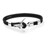 Pulsera Avion Cuero Acero Hombre Regalo Moda Piloto Viaje