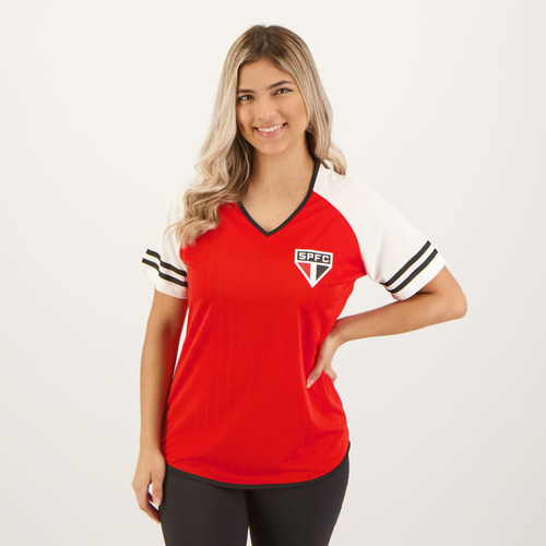 Camisa São Paulo Cheerleader Feminina Vermelha