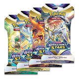 Brilliant Stars Booster Pack Original Pokemon Tcg 4 Piezas