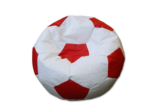 Puff Fiaca Pelota De Fútbol River Blanco Y Rojo