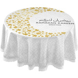 Mantel Ramadan Kareem Redondo 60 Pulgadas Eid Mubarak Mantel