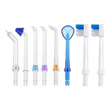 Set 8 Picos Irrigador Bucal Ducha Dental Water Belfia Hf