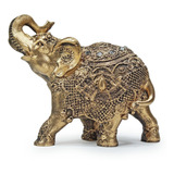 Elefante Indiano Sorte Escultura Resina 19 Cm Decorativo