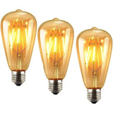 X3 Ampolletas Vintage 4w Soquetes Ampolleta Led Vintage E27