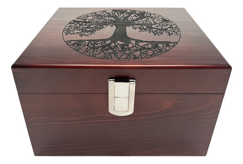 Blake & Lake Tree Of Life - Caja Decorativa De Madera Grande