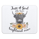 Oflich Just A Girl Who Loves Highland Cows Farmhouse Rustic 