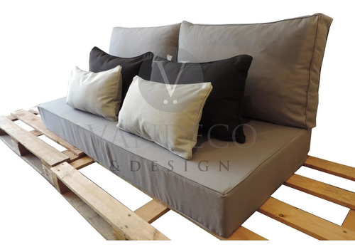 Almohadón Colchoneta Pallet Placa Panamá 120x50x10 Sillón