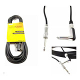 Cable Para Guitarra 6m 6,3mm Jumbo A 6,3mm Jumbo L Amplifica