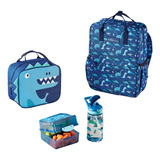 Set De Mochila Lonchera Dino Betterware 4 Piezas