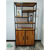  Estantería Organizador Estilo Industrial Hierro  Madera